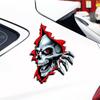 2~5PCS Car Stickers Skeleton Skull In The Hole Funny Colorful Car Auto Decals Hole Horror Skull Car Sticker