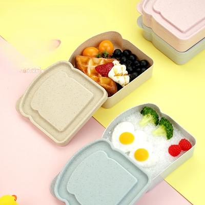 Crisper Plastic Crisper Household Set Toast Sandwich Storage Box Outdoor Portable