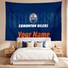 Edmonton Oilers (1) Custom Name Tapestry Wall Hanging Tapestry Wall Art Decor for Bedroom Living Room