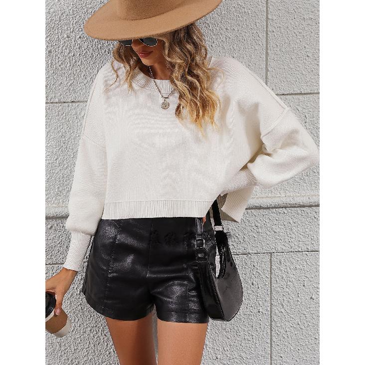 2024 Осень-Зима Европейская И Американская Мода Круглый Вырез Женский Вязаный Свитер — фото 4