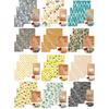 Multipurpose Beeswaxs Food Wraps Set of 3 Reusable Sturdy Cotton Storage Sheets Home Accessory for Kitchen Freshness