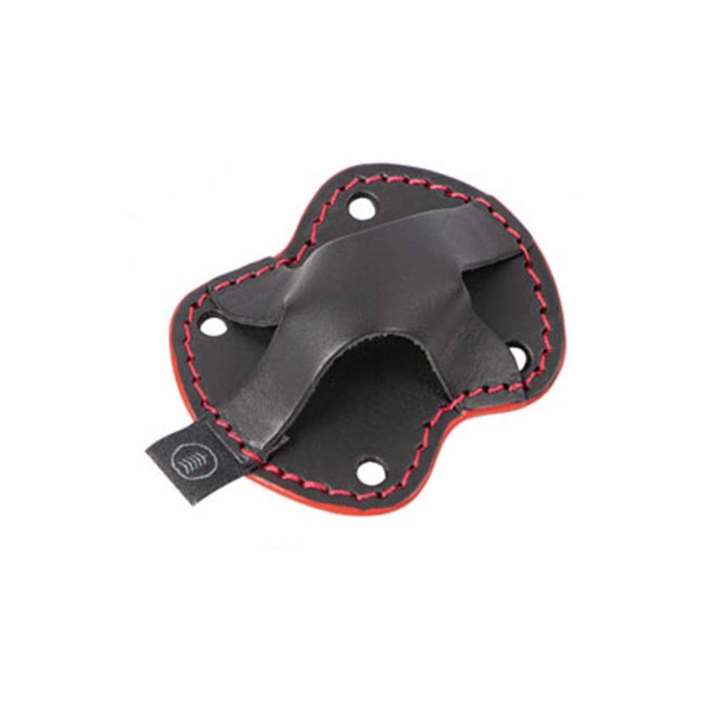 DEGNER Genuine Leather Sunglasses Can Be Used Vertically or Horizontally DH-3 Holder, Black-Red,