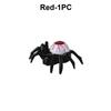 1-5PCS Halloween LED Eyeball Candle Lamp with Spider Design Glowing Pumpkin Light for Party Atmosphere Decoration Prop Spooky