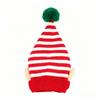 Cappello Unisex a Strisce con Orecchie di Natale - Caldo Invernale in Maglia per Uomini e Donne