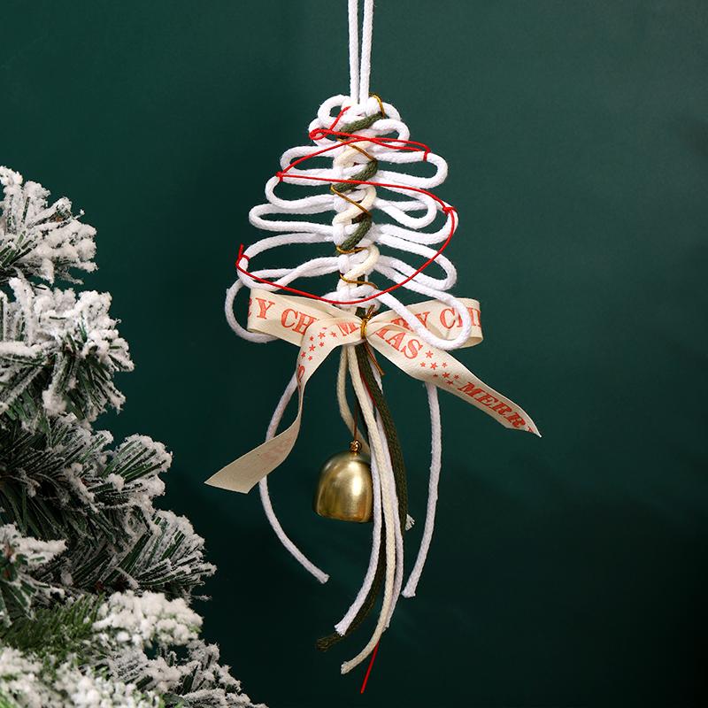 Christmas Tree Pendant Hand-braided Diy Material Bag Hand-made Gift To Girlfriend Friend Bestie Bag Pendant