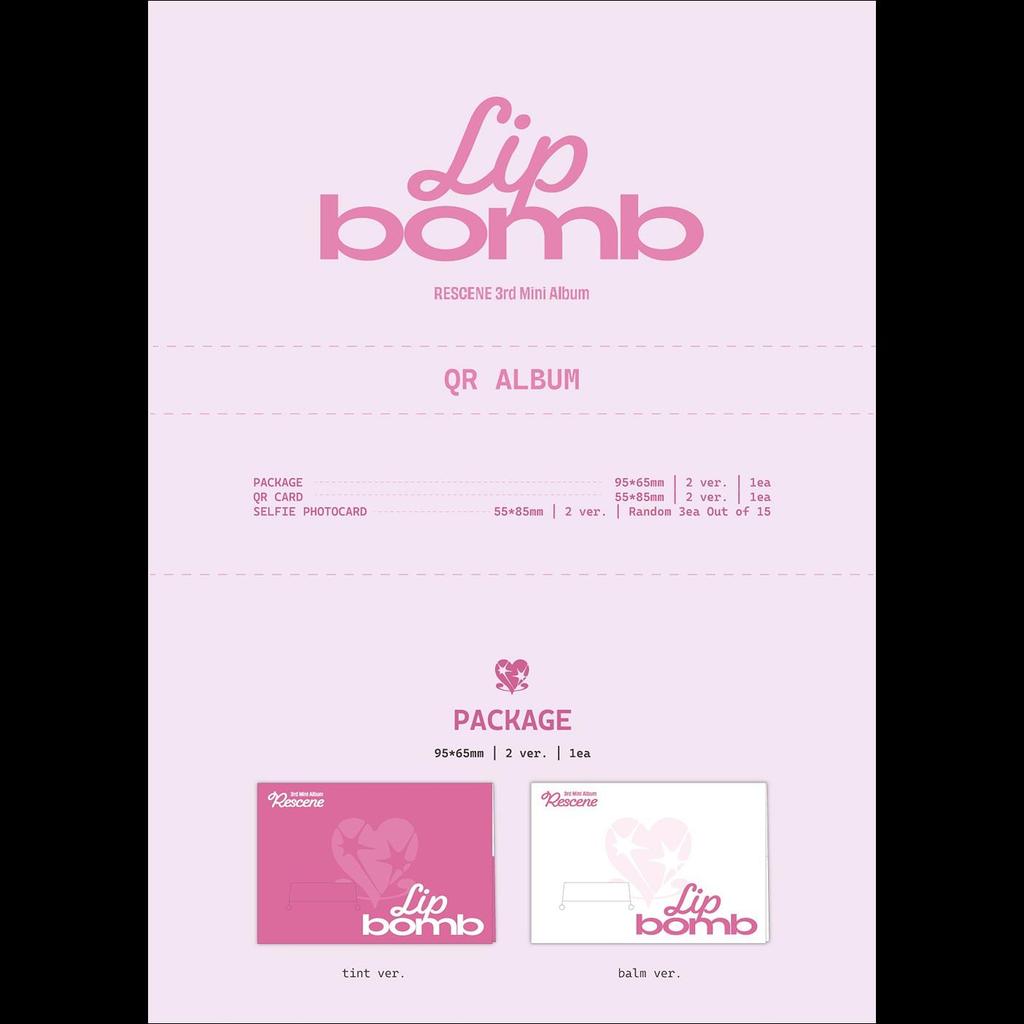 RESCENE [Lippenbalsam] QR-Album (Photocard-Version) + Kostenloses Geschenk