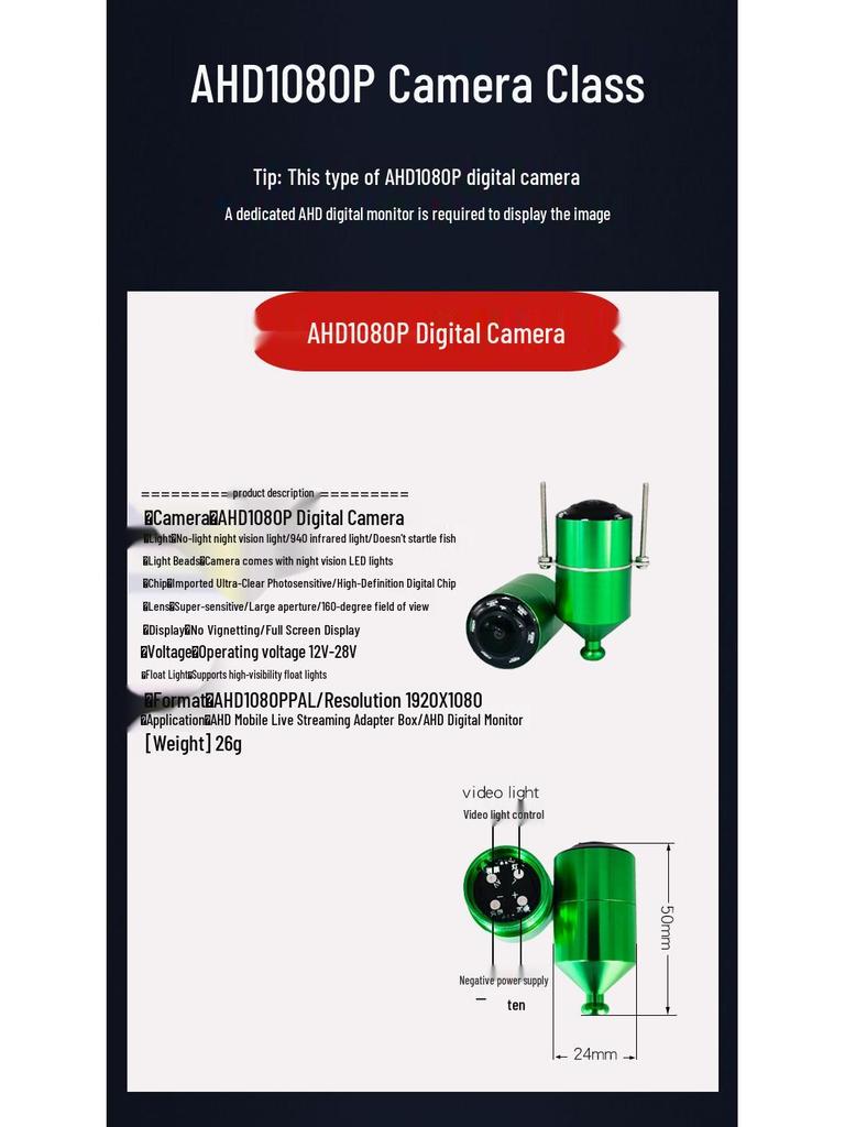 Fourth Quadrant Fish Finder: Visual Anchor Camera with Temp & Depth Sensor for Murky Waters