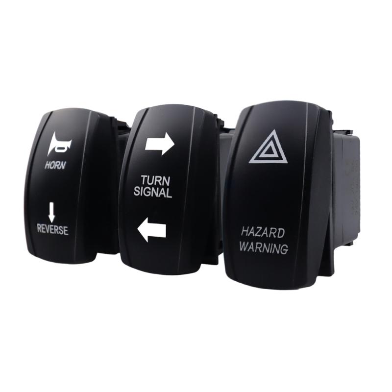 Universeller Blinker-Schalter + Blinkrelais + Hupe Ersatz für Motorräder ATV UTV Golf Carts