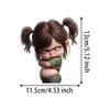 Angry Girl Cartoon Vinyl Decal - Self-Adhesive PVC Sticker for Laptop, Car, Truck, Motorcycle, Wall, Window And More JM31