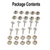 Snap Fastener Screw Kit 30pcs Cap Screw Kit For Tent Boat Marine Snap Fastener