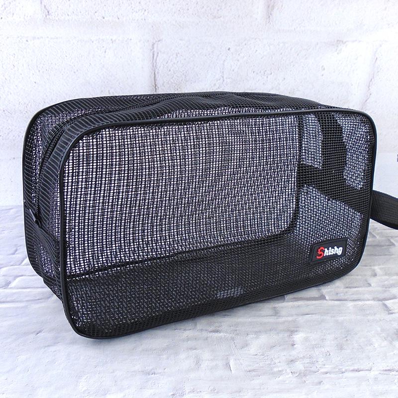 

Сетчатая косметичка для душа для женщин и мужчин - Портативное ручное хранилище для путешествий, фитнеса и плавания