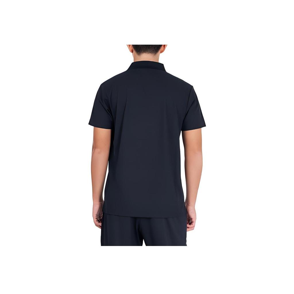 Asics Solid Color Polo Neck Short Sleeve Polo Shirt Men Tops Black 2031C955-001