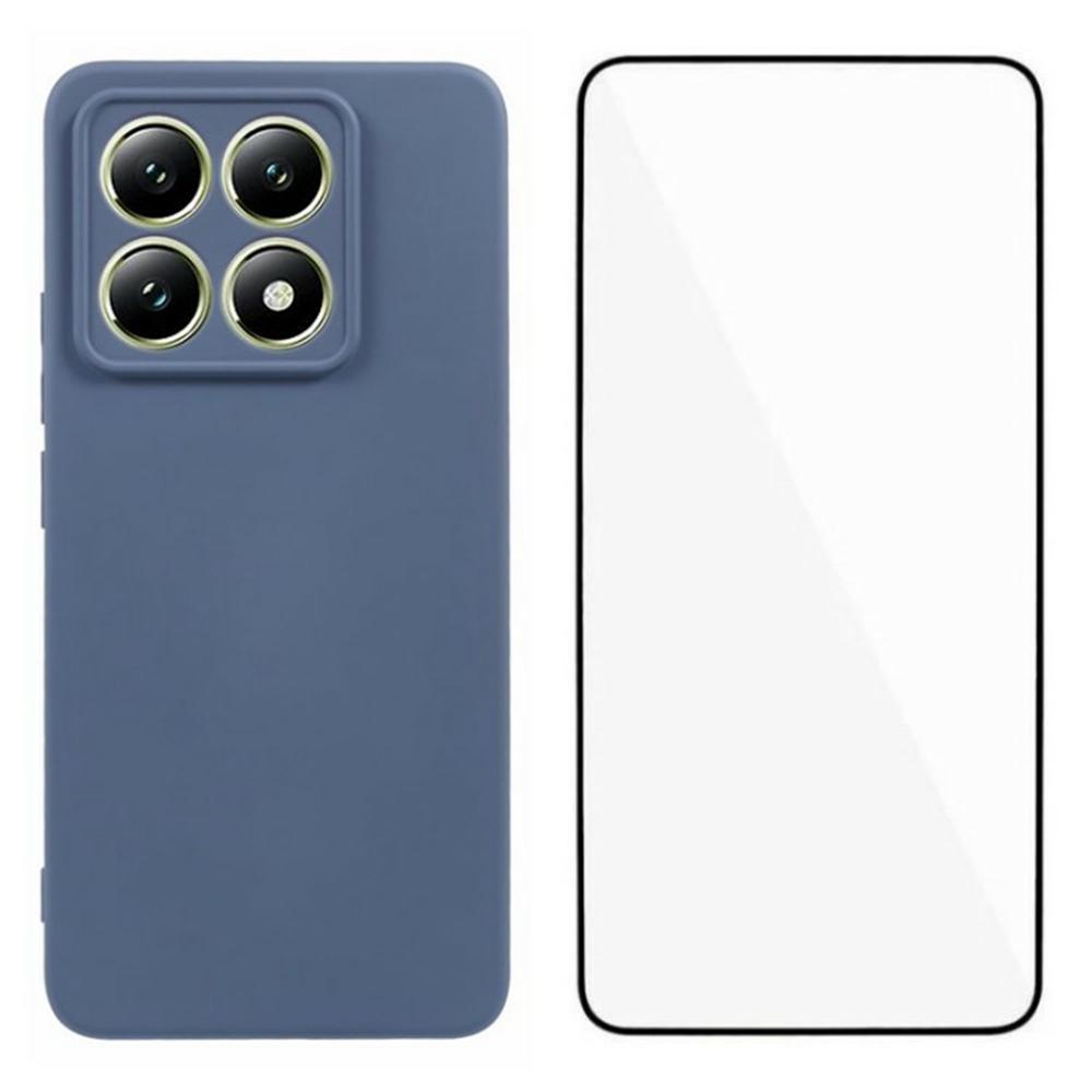 WANLONFENG RB2 Series for Xiaomi 14T Pro Case Soft TPU Phone Cover with Screen Protector