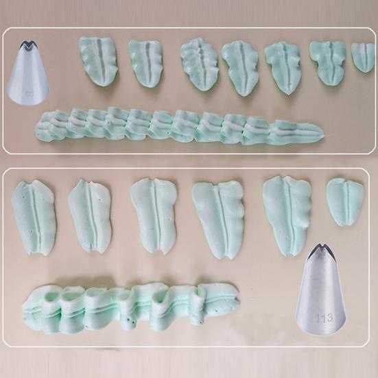 5ks Listové trysky Tvar krému Poleva Trubka Domácí dort DIY pečení Zdobení