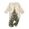 Christmas Print Family Outfit Long Sleeve Top + Pants Set Family Outfit