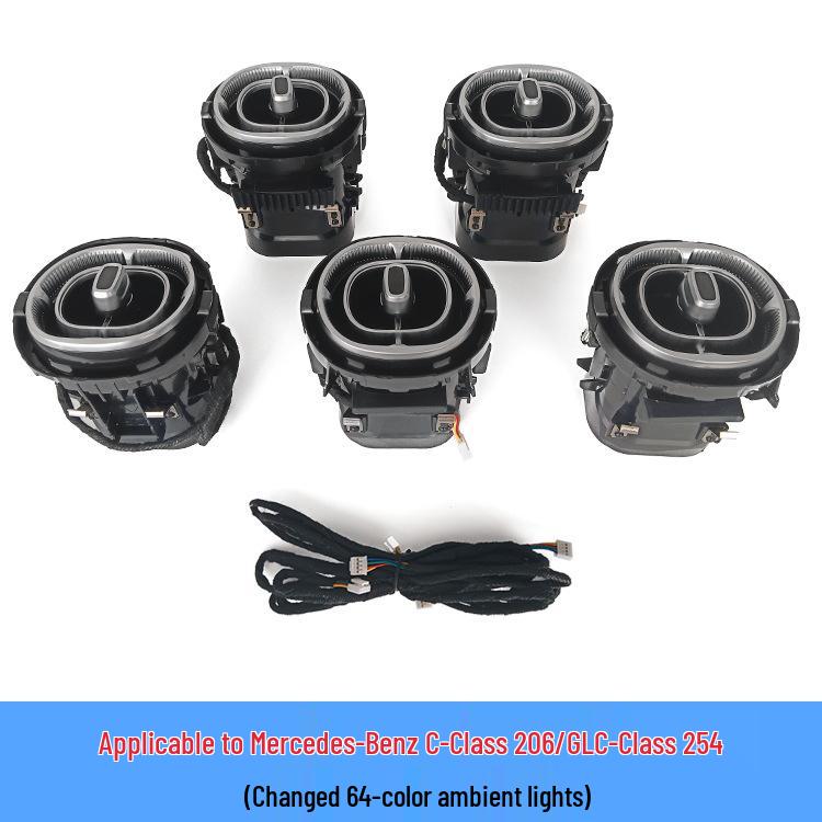 

Mercedes-Benz 22 C-Class/23 GLC-Class Ambient Light Syncing Air Outlets with Original Car Colors