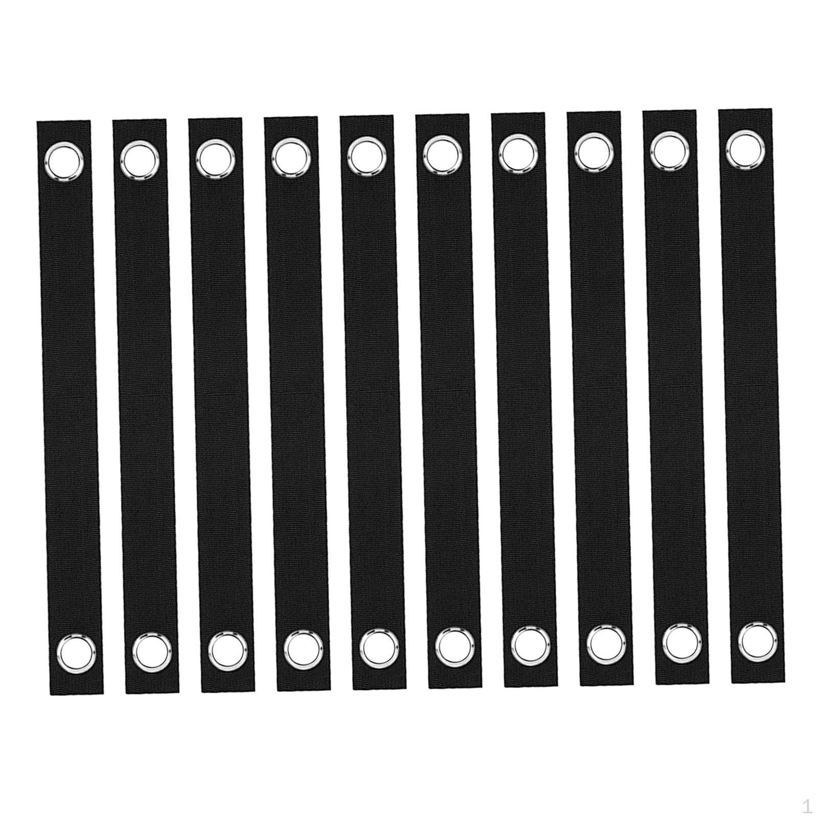 

10 шт. ремней для выпрямления деревьев, поддерживающих недавно посаженные растения 3.8cmx40cm чёрный