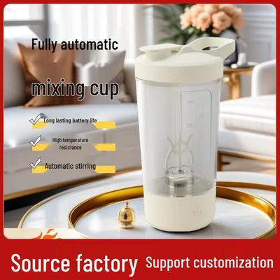 Wiederaufladbarer elektrischer Mischbecher: Automatischer Kaffee-, Protein- und Shake-Mixer mit Messskala