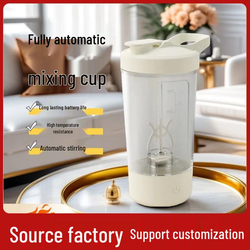Rechargeable Electric Mixing Cup: Automatic Coffee, Protein, and Shake Mixer with Measuring Scale