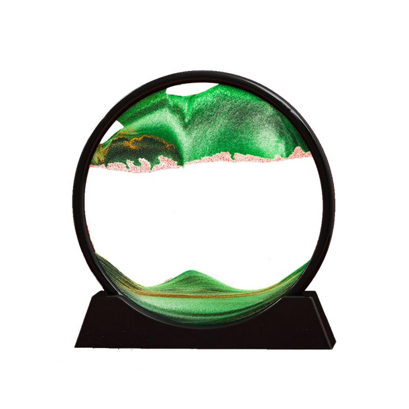 Fließendes Sandgemälde für Wohnzimmer, multifunktionale Dekoration, 3D-Sandbild, einfach entspannend