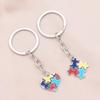 European Alloy Puzzle Pendant Keychain for Autism Awareness