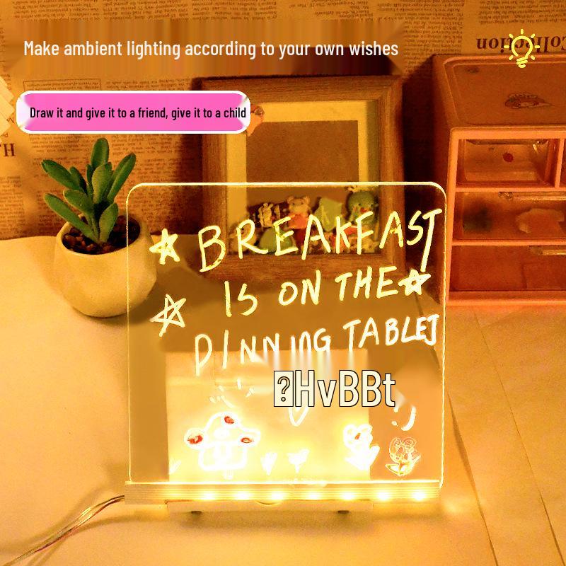 Luminous Erasable Drawing Board for Kids - Perfect Children's Day Gift or Night Market Display Sign