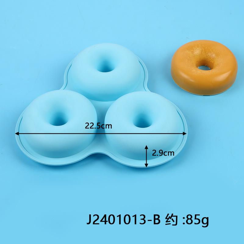 Air Fryer Egg Mold Round Shape Eggs Mold 3 Cavity Non-Stick Silicone Air Fryer Egg Pan Egg Steamer Cooking Mold Fried Egg Tool