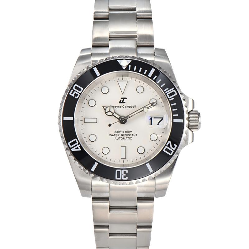 Fully automatic mechanical watch men's business leisure fashion watch full steel belt luminous waterproof watch