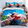 Mickey Maus Cartoon Donald Duck HD Bettdecke Bettwäsche Set Bettbezug Bett Set Steppdecke Bezug Kissenbezug Königin Bettwäsche Set Erwachsener Kind