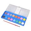 Vibrant 16 Shade Dry Watercolor Palette Plastic Case Childrens Painting Supplies Portable Kids Art Watercolor Paint