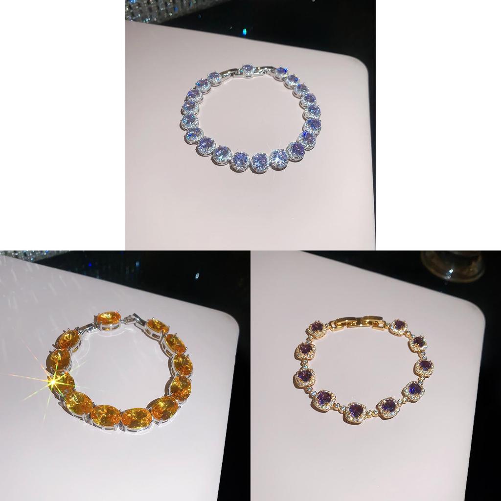 Geometric Square Pendant Bracelet With 18k Gold Plating And Zircon For Womens Fashion Accessory