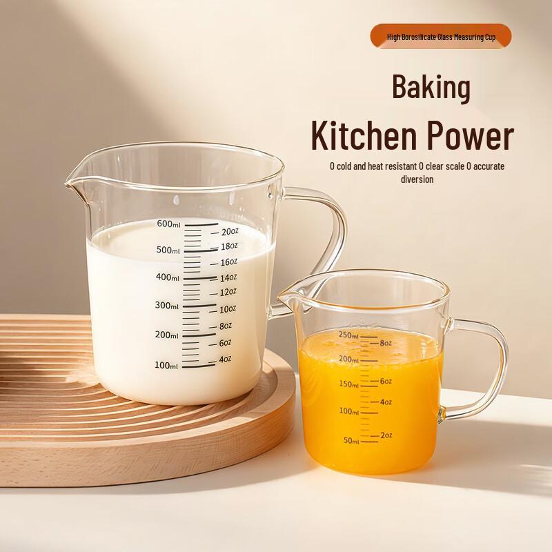 onlycook High Borosilicate Glass Drinking & Measuring Cup