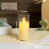 Rechargeable LED Acrylic Simulated Candle with Swinging Flame - Romantic Home Ambiance