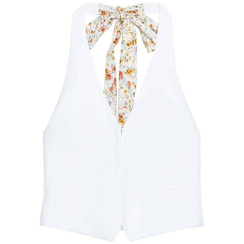 Zaprha 2025 New Arrival American Hot Sexy Beautiful Print Thin Scarf Decoration Halter Top 2010706