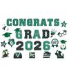 30Pcs Graduation Car Magnetic Stickers Waterproof Reusable 2026 Senior Grad Car Decorations Bumper Magnets for Refrigerator Metal Surfaces Party