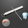Titanium Alloy Portable Toothpick Metal Toothpick Creative Aluminum Alloy Toothpick Tube Toothpick Box