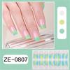 French Tip Nail Sticker Glittering Nails Polish Stickers Flowers Gels Nail Strips Nail Art Decortions Manicures Supplies