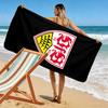 Asciugamano da Spiaggia VfB Stuttgart Stampa Piatta 2D, Asciugamano Morbido Grande Asciugatura Rapida per Spiaggia Campeggio Nuoto