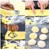 Manual Pasta Cookie Molds Ravioli Cutter Cookie Press Mold with Wooden Handle Kitchen Baking Tool for Dumplings Lasagna Pierogi