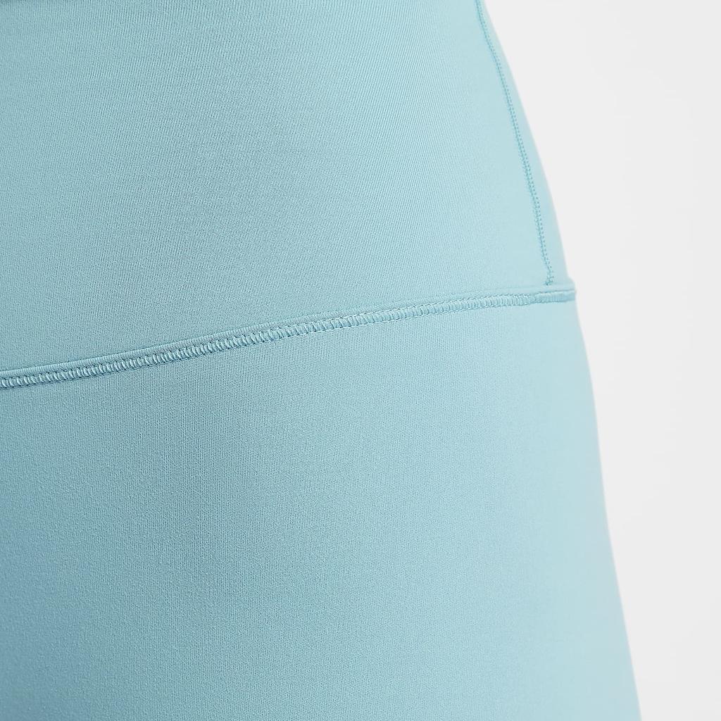 Nike One Solid Color Breathable Quick-Dry High-Waisted Cycling Pants Women bottoms Denim-Blue Green FN3207-464