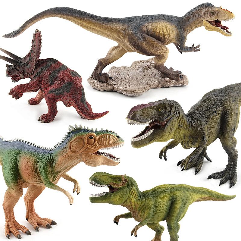 English Detail Map Dinosaur World Figure Model Toy Pentacrosaurus Tyrannosaurus Ornament Doll