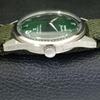 HAND-WINDING VINTAGE HMT JANATA INDIAN MENS ARABIC GREEN DIAL WATCH A441055-4