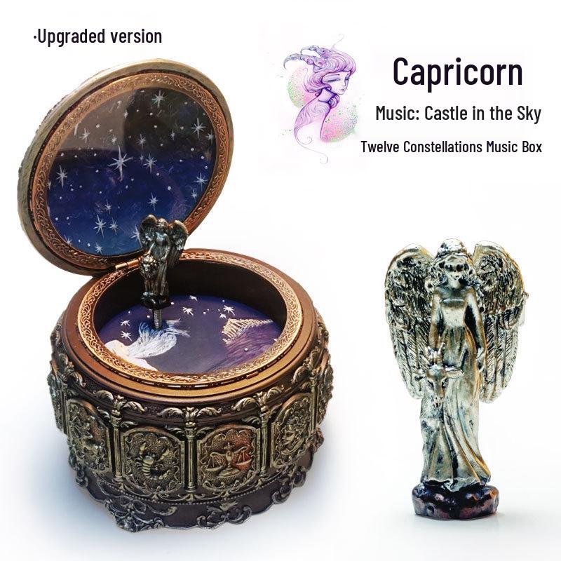 

Luminous Rotating DIY Constellation Music Box: Creative Retro Gift for Girls - Perfect for Christmas or Birthdays Music: Castle in the Sky