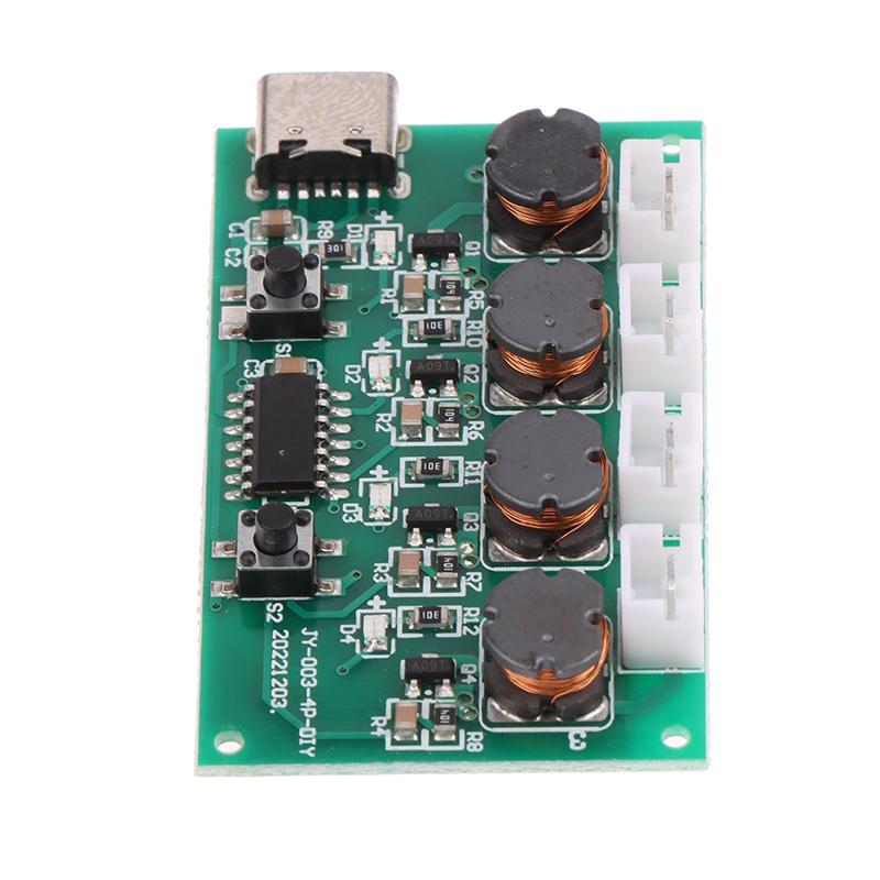 Nebelerzeuger und Treiberplatine 4 Zerstäuber Zerstäubungsfolie Atomizer Blatt Oszillierend 1/5 Stück DC5V Typ-C Mini Luftbefeuchter