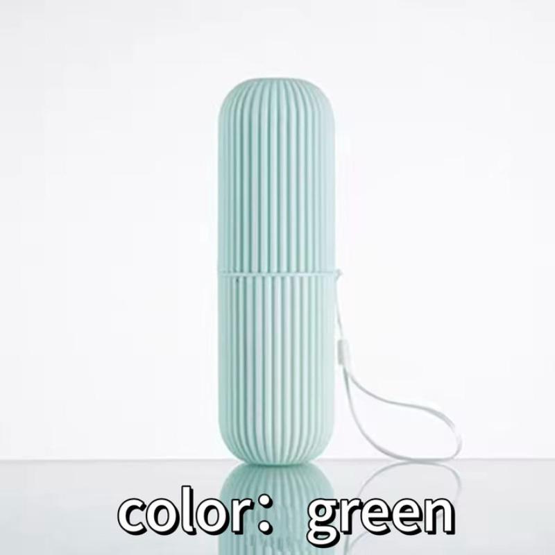 

Travel Toileting Cup Toothbrush Cup Toothpaste Storage Box Portable Dental Appliance Box Toothbrush Bucket Simple Mouthwash Cup 1pcs зелёный
