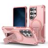 Holder Stand Fold Magnetic Armor Case For Samsung S26 Ultra S2 S24 FE A7 A6 A37 Wireless Charging Bracket Shockproof Cover