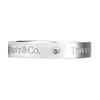 Tiffany & Co.. ® Kollektion 4 mm Platin Diamantring Damenringe GRP07648