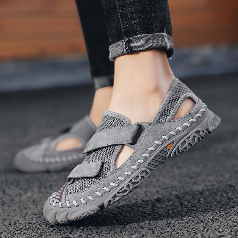 Summer new beach shoes casual bag head Roman shoes casual men's beach shoes bag head beach shoes Shoes