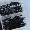 400/800 Stück/1 Satz M2 Schwarz Selbstschneidende Schrauben Sortimentskasten Sicherungsschrauben und Holzschrauben