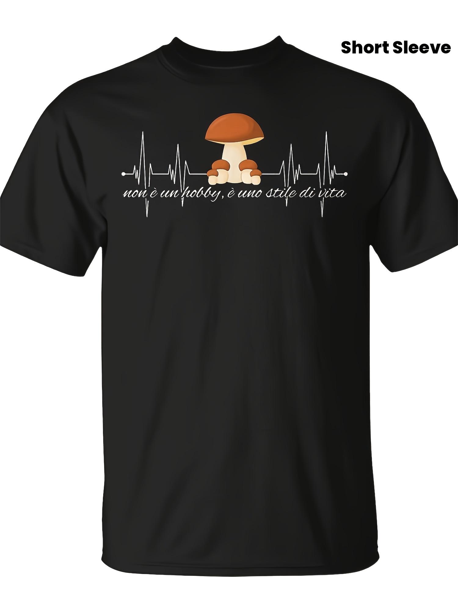 T-Shirt y2k Italian Mushroom T Black 2XL